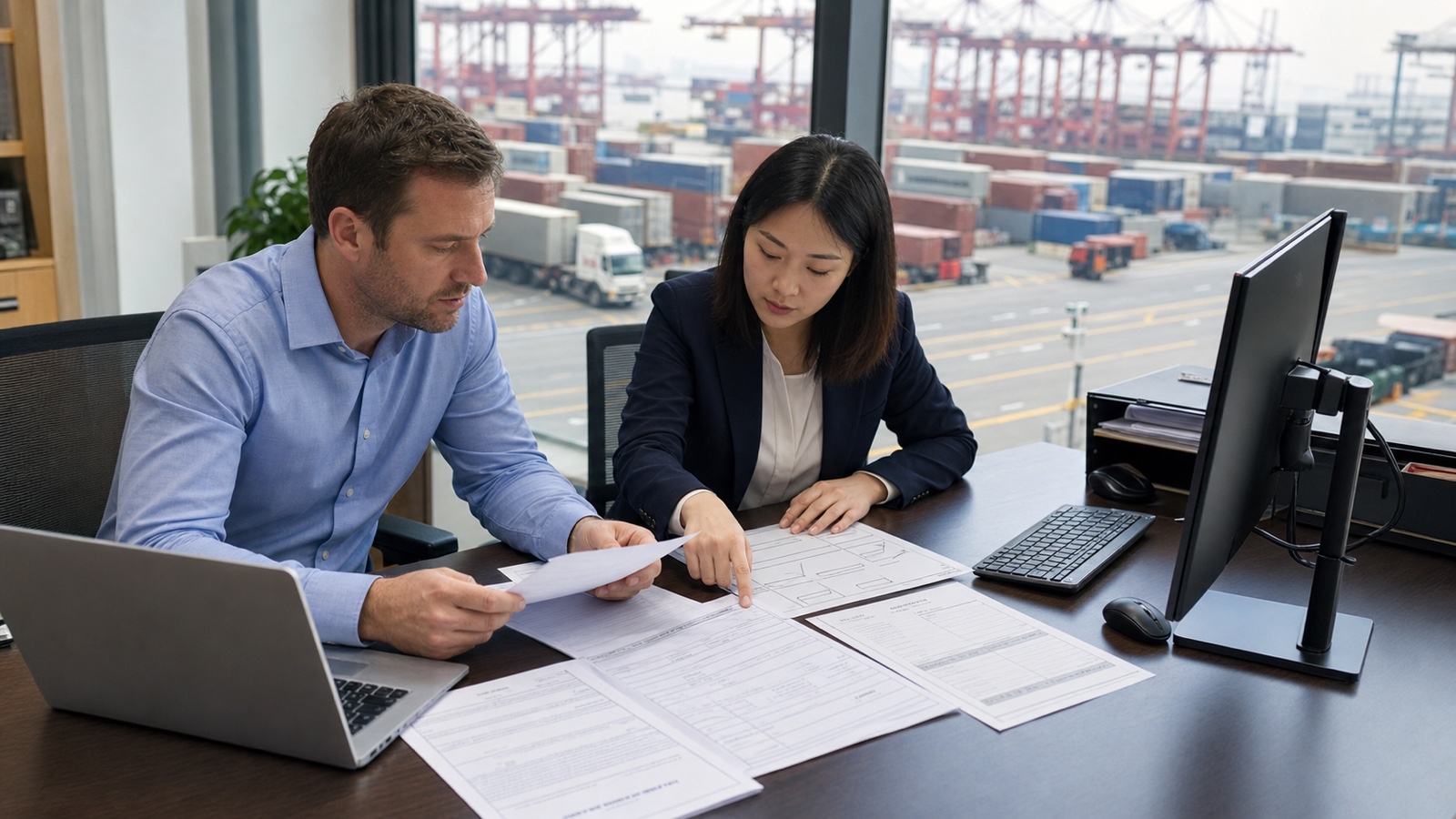 Importer and logistics compliance reviewer tracing a Chinese freight forwarder's company, booking, and bill-of-lading records